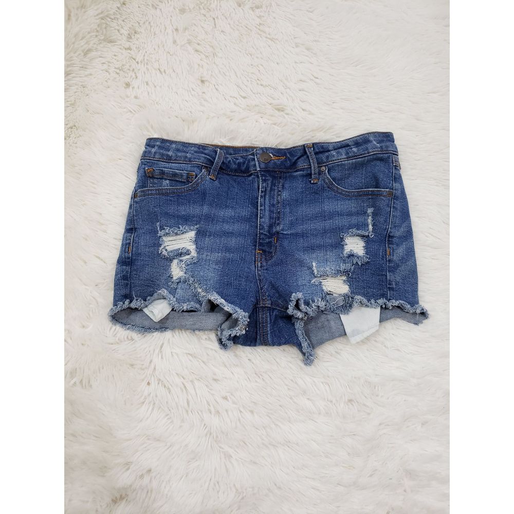 RSQ Blue Distressed Denim Shorts